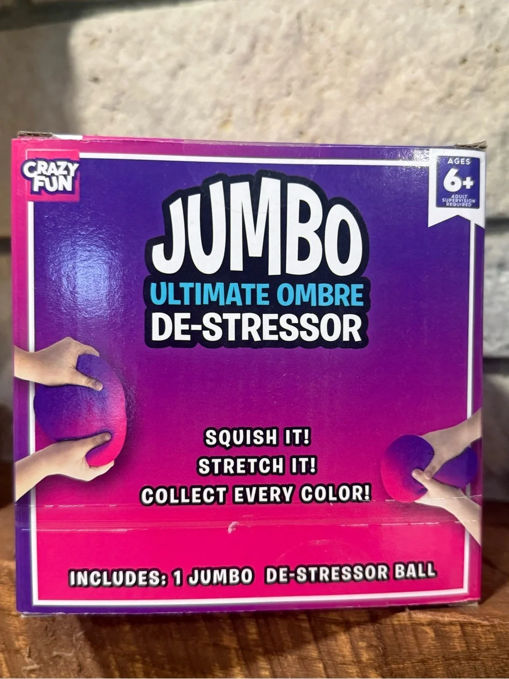 Crazy Fun RMS Ultimate Ombre De-Stressor Squishy Ball - Purple Pink